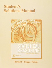 Cover of Student's Solutions Manual for Statistical Reasoning for Everyday Life by Jeff Bennett