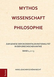 Front cover of Mythos - Wissenschaft - Philosophie by Hans-Joachim Schönknecht