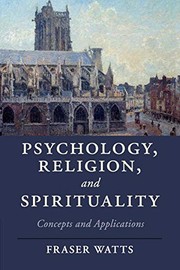 Front cover of Psychology, Religion, and Spirituality by Fraser Watts