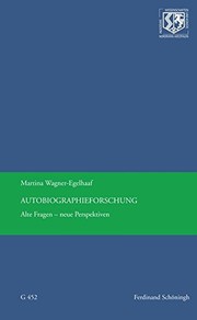 Front cover of Autobiographieforschung by Martina Wagner-Egelhaaf