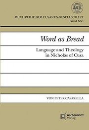 Cover of Word as Bread by Peter Casarella