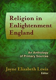 Front cover of Religion in Enlightenment England by Jayne Elizabeth Lewis