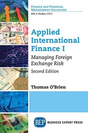 Front cover of Applied International Finance I by Thomas J. O'Brien