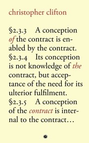 Cover of Of the Contract by Christopher Clifton