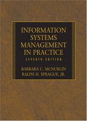 Cover of Information Systems Management in Practice (7th Edition) by Barbara C. McNurlin