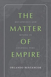 Front cover of The Matter of Empire by Orlando Bentancor