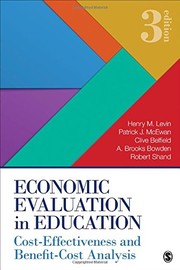 Front cover of Economic Evaluation in Education by Henry M. Levin