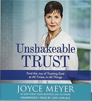 Cover of Unshakeable trust by Joyce Meyer