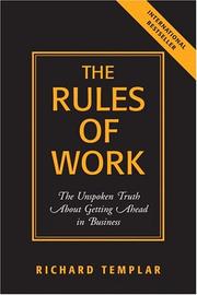 Cover of Rules of Work by Richard Craze