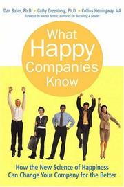 Cover of What happy companies know by Baker, Dan.