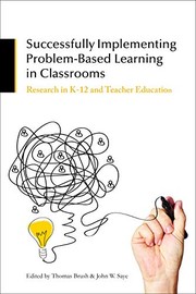 Cover of Successfully Implementing Problem-Based Learning in Classrooms by Thomas Brush