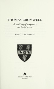 Cover of Thomas Cromwell by Tracy Borman