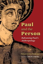 Front cover of Paul and the Person by Susan Grove Eastman