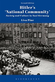 Front cover of Hitler's 'National Community' by Lisa Pine
