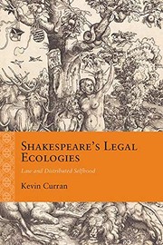 Front cover of Shakespeare's Legal Ecologies by Kevin Curran