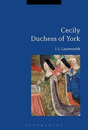 Front cover of Cecily Duchess of York by J. L. Laynesmith