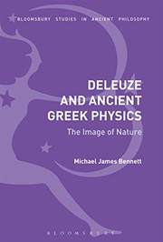 Front cover of Deleuze and Ancient Greek Physics by Michael James Bennett
