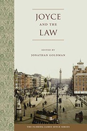Front cover of Joyce and the Law by Jonathan Goldman