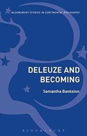Front cover of Deleuze and Becoming by Samantha Bankston