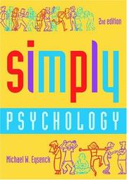 Front cover of Simply psychology by Michael W. Eysenck
