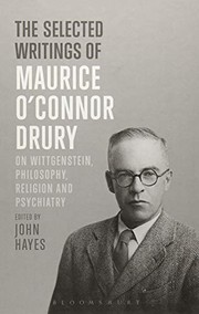 Front cover of The Selected Writings of Maurice O'Connor Drury by Maurice O'Connor Drury