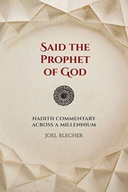 Front cover of Said the Prophet of God by Joel Blecher