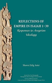 Front cover of Reflections of Empire in Isaiah 1-39 by Shawn Zelig Aster