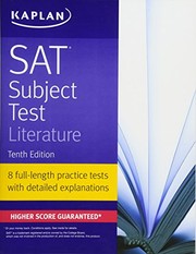 Cover of SAT Subject Test Literature by Kaplan Test Prep