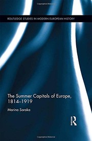 Cover of The Summer Capitals of Europe, 1814-1919 by Marina Soroka