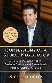 Front cover of Confessions of a Global Negotiator by Nick Psyhogeos