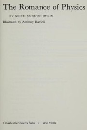 Front cover of The romance of physics by Irwin, Keith Gordon