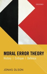 Cover of Moral Error Theory by Jonas Olson