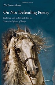 Cover of On Not Defending Poetry by Catherine Bates