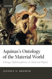 Front cover of Aquinas's Ontology of the Material World by Jeffrey E. Brower