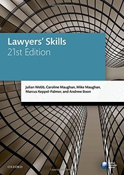 Front cover of Lawyers' Skills by Julian Webb