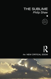 Cover of The Sublime by Philip Shaw