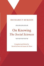 Cover of On Knowing--The Social Sciences by Richard P. McKeon