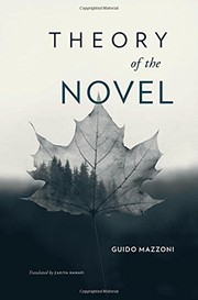Front cover of Theory of the Novel by Guido Mazzoni
