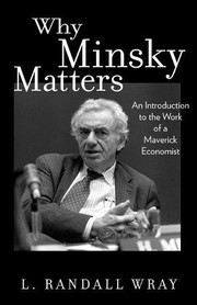 Cover of Why Minsky Matters by L. Randall Wray
