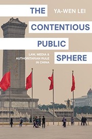Cover of The Contentious Public Sphere by Ya-Wen Lei