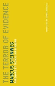 Front cover of The Terror of Evidence by Marcus Steinweg
