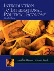 Front cover of Introduction to International Political Economy (3rd Edition) by David N. Balaam