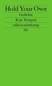 Cover of Hold your own by Kate Tempest