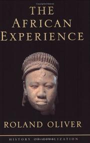 Front cover of The African experience by Roland Anthony Oliver