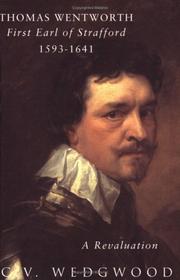 Cover of Thomas Wentworth by Veronica Wedgwood