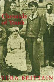 Front cover of Chronicle of youth by Vera Brittain