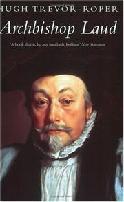 Front cover of Archbishop Laud, 1573-1645 by H. R. Trevor-Roper