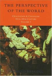 Front cover of Civilization and Capitalism, 15th-18th Century (Civilisation & Capitalism) by Fernand Braudel
