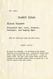 Cover of Black Sunset by Clancy Sigal