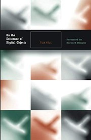 Front cover of On the Existence of Digital Objects by Yuk Hui